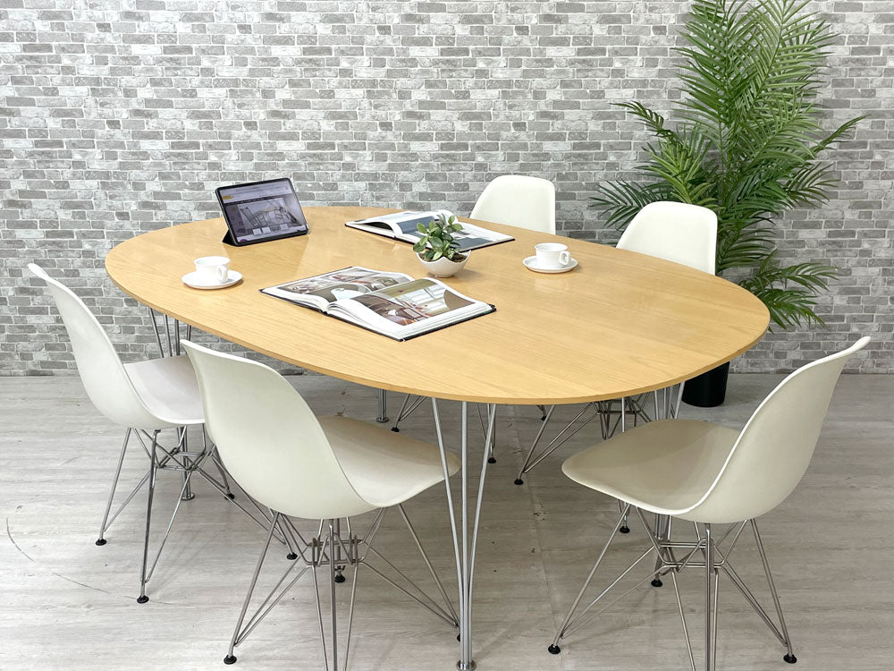 フリッツハンセン Fritz Hansen Bテーブル スーパー楕円テーブル ダイニングテーブル ビーチ材 ピート・ハイン ブルーノ・マットソン アルネ・ヤコブセン デンマーク 北欧家具 中古品 買い取りしました。