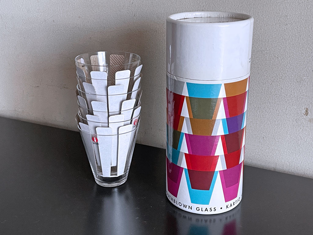 イッタラ ittala カルティオ マウスブロー Kartio カイ・フランク 生誕100周年記念 タンブラー 6個セット 中古品 買い取りしました。