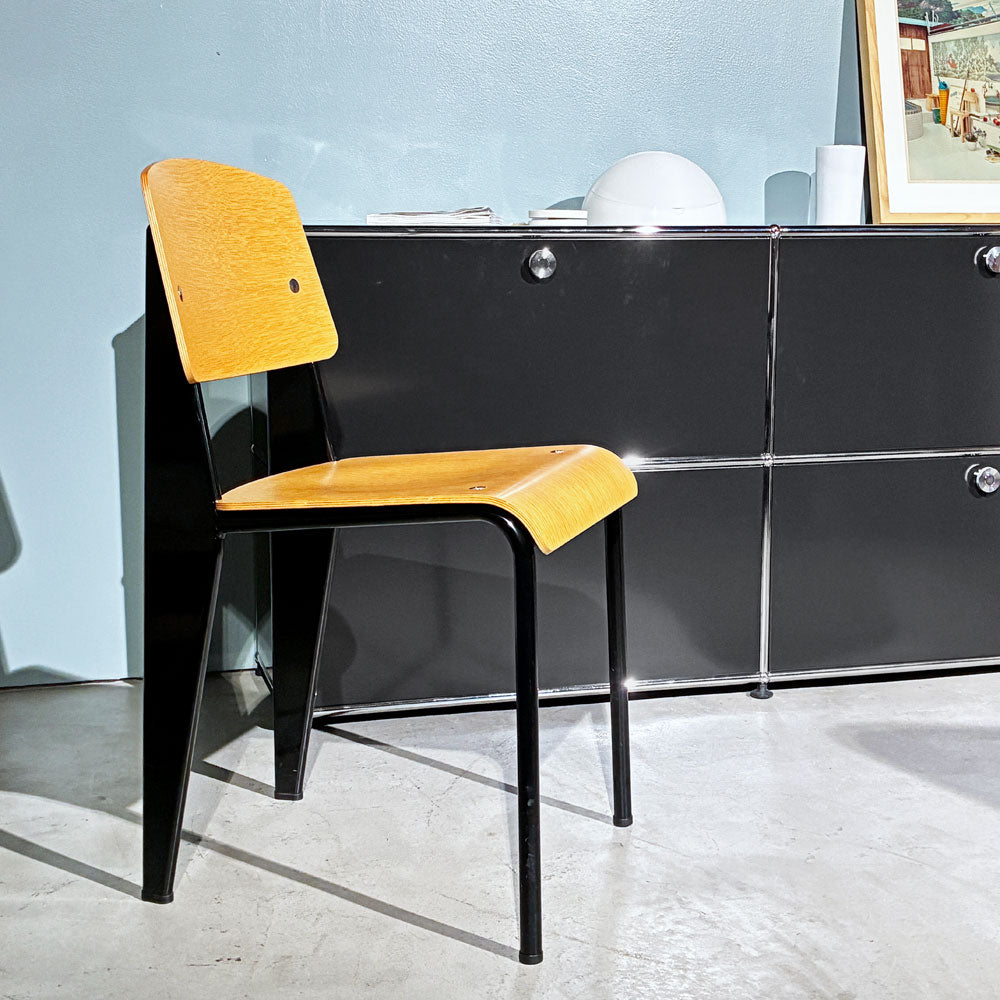 ヴィトラ vitra スタンダードチェア Standard chair ナチュラルオーク×ディープブラック ジャン・プルーヴェ Jean Prouve 名作椅子～定番なのに変な椅子～