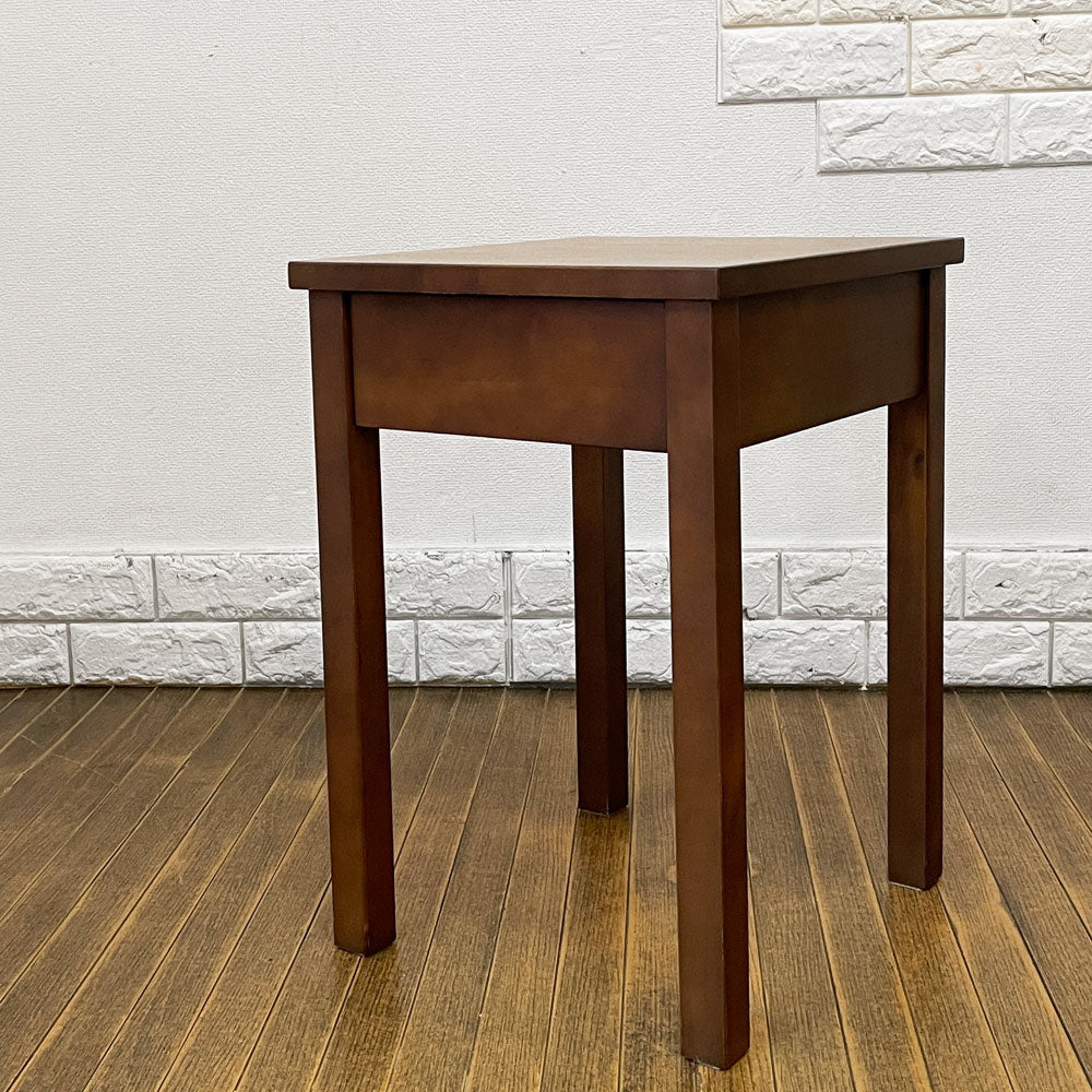 【経堂店】無印良品 MUJI バーチ材 サイドテーブル ナイトテーブル 抽斗一杯 廃番  買取させていただきました。