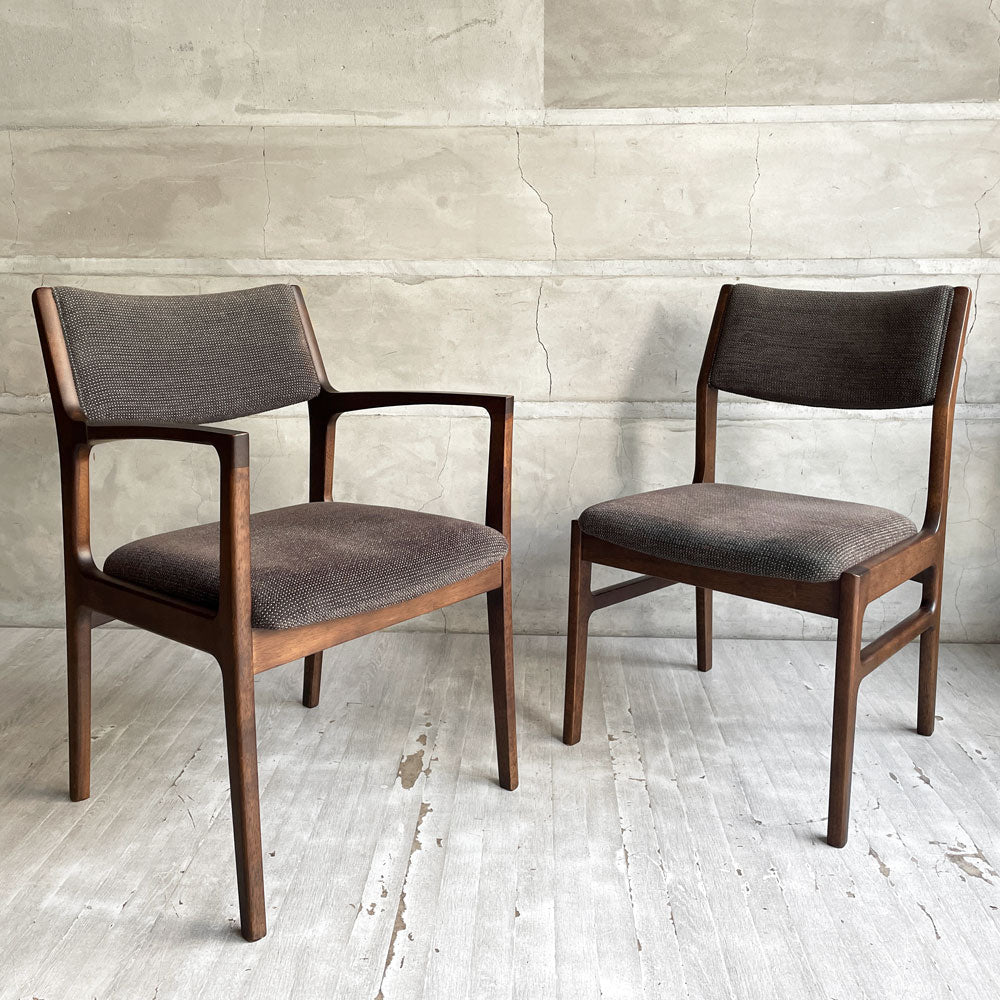 【学芸大学店】カリモク60+ Karimoku60+ ダイニングチェア アームチェア アームレスチェア セラムダークグレー ファブリック ジャパニーズミッドセンチュリー  ♪ 買取させていただきました。