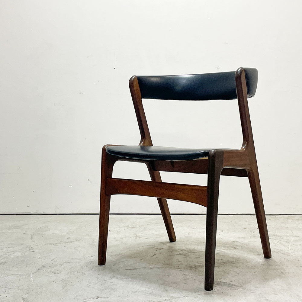 【祖師ヶ谷大蔵店】スコウ・アンデルセン Schou Andersen カイクリスチャンセン kai christensen T21 Fire Chair セミアームチェア チーク材 本革 デンマーク 北欧ビンテージ Møbellageret取扱い 買取させていただきました。