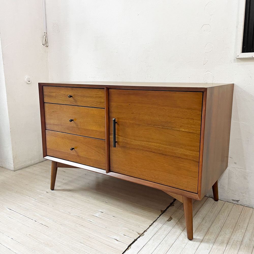 【下北沢店】ウエストエルム West Elm ミッドセンチュリー メディア コンソール Mid-Century Media Console 40" サイドボード サイドチェスト  アカシア材×ユーカリ無垢材 買取させていただきました。