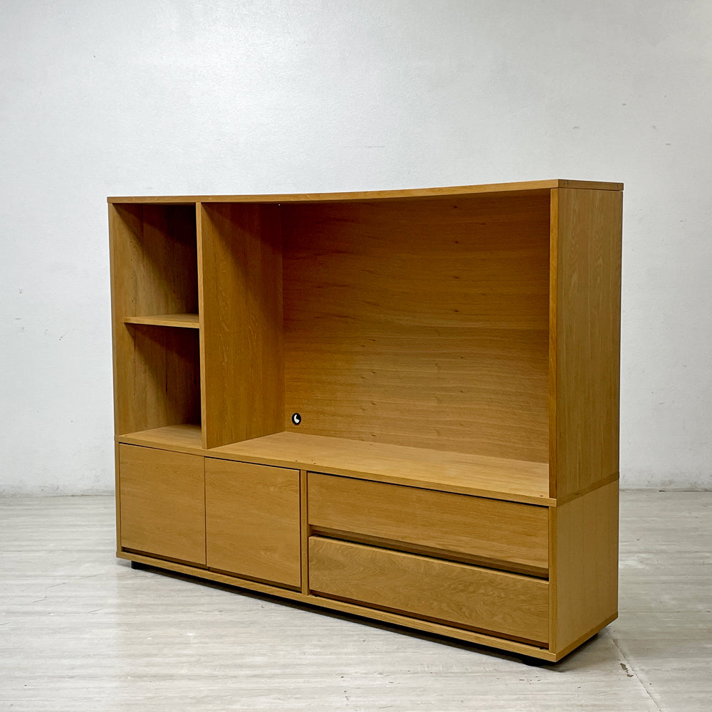 【祖師ヶ谷大蔵店】無印良品 MUJI スタッキングキャビネット TVラック AVボード オーク材 壁面収納 ナチュラル シンプルモダン 買取させていただきました。