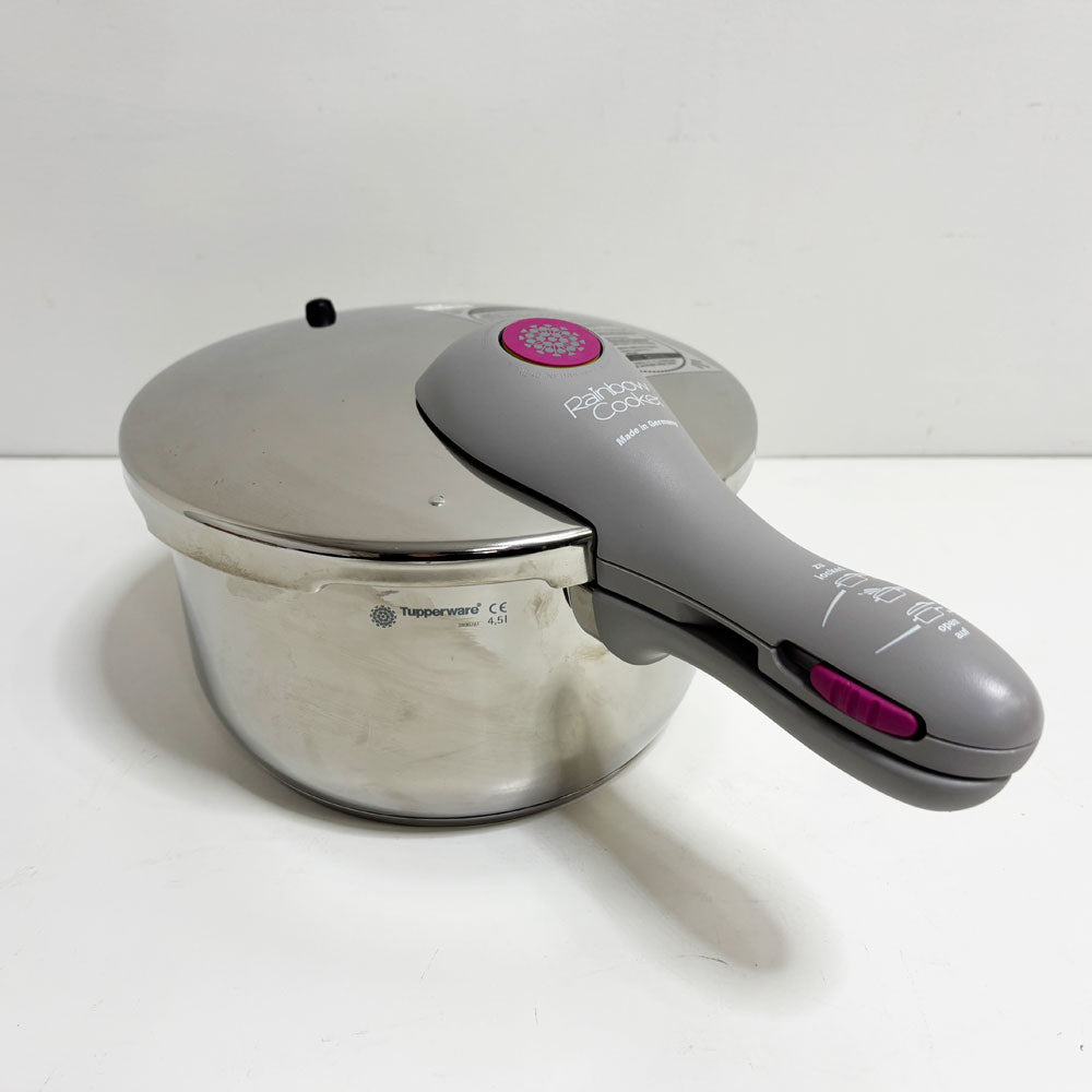 【祖師ヶ谷大蔵店】タッパーウェア Tupperware レインボークッカー Rainbow Cooker 圧力鍋 4.5L アルミ ステンレス 多層底 ドイツ製 買取させていただきました。