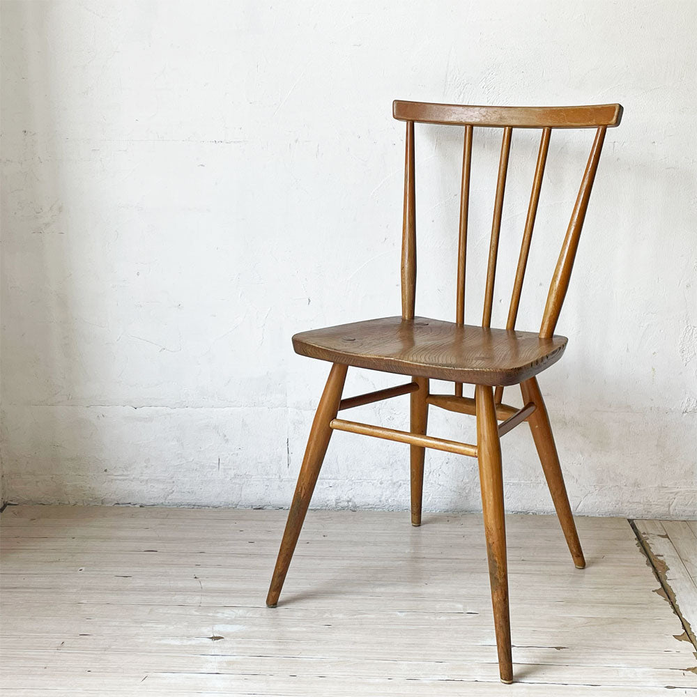 【下北沢店】アーコール Ercol スティックバックチェア スピンドルチェア エルム材 UKビンテージ Vintage 英国家具 買取させていただきました。