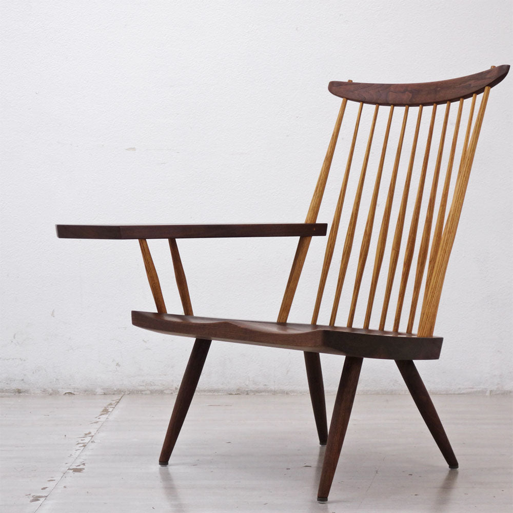 【祖師ヶ谷大蔵店】桜製作所 CN103 ラウンジアーム LOUNGE ARM ラウンジチェア アームチェア 片肘 ウォールナット無垢材 ジョージ・ナカシマ George Nakashima 焼印有 美品 買取させていただきました。