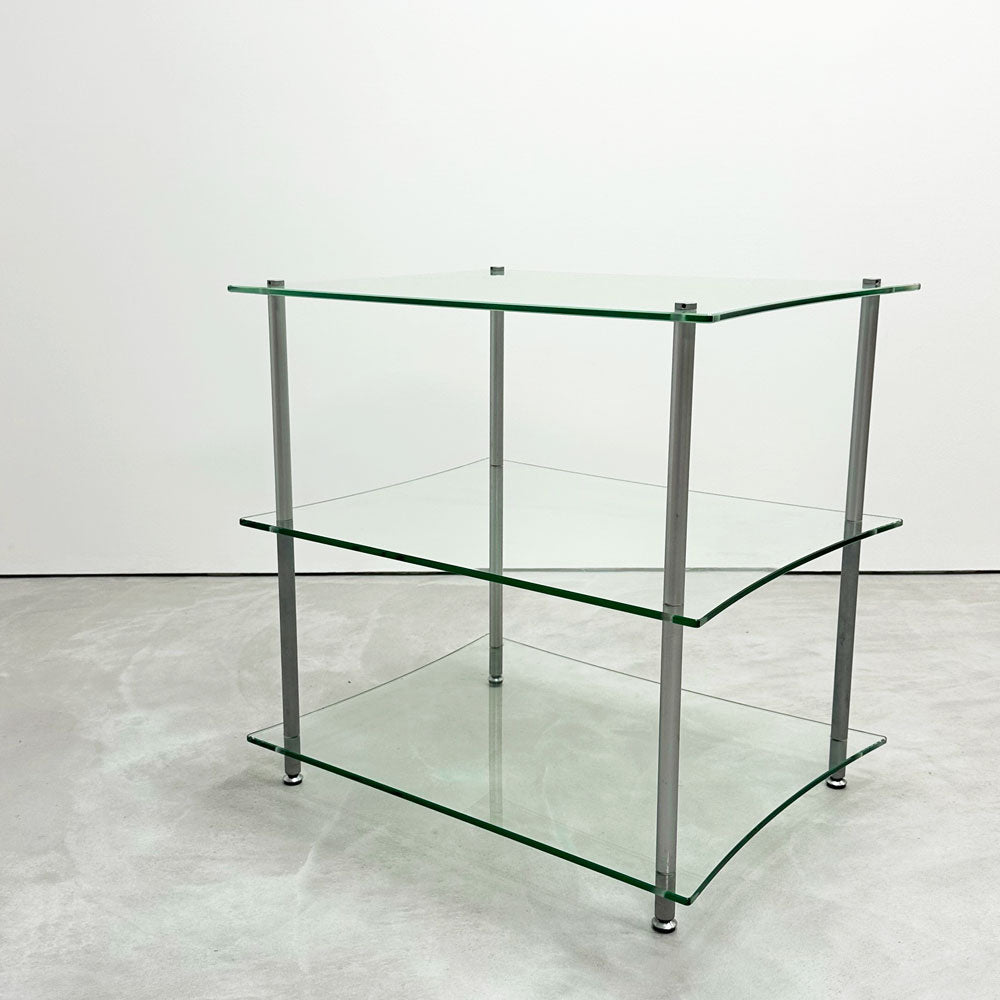 【祖師ヶ谷大蔵店】クアドラスパイア QUADRASPIRE Q4シリーズ オーディオラック シェルフ スモークガラス×クリアガラス シルバーポール 3段 ミニマル モダン シンプル イギリス 買取させていただきました。