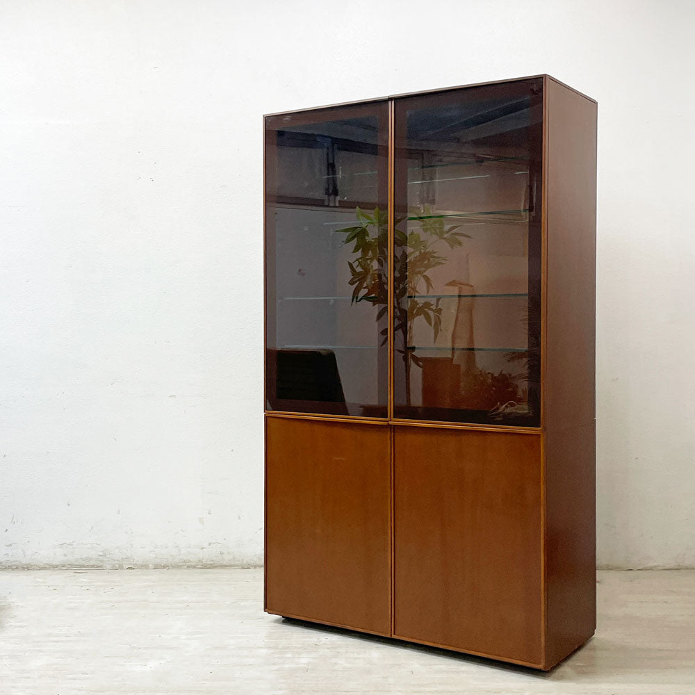 【祖師ヶ谷大蔵店】アルフレックス arflex コンポーザー COMPOSER キュリオケース ガラスキャビネット 飾り棚 チェリー色 照明無し イタリアモダン 買取させていただきました。