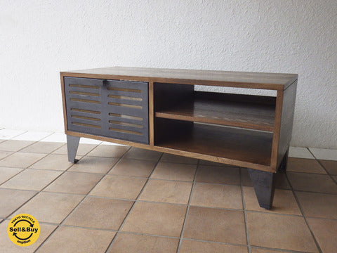 journal standard Furniture ／ ジャーナルスタンダードファニチャー CHINON / シノン TV BOARD M～鉄扉を備えた、無骨でカッコイイ、インダストリアルTVボード。【買取と販売とレンタルのお店】