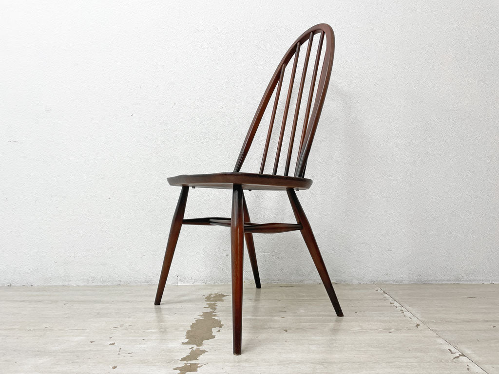 アーコール Ercol クエーカー チェア ダイニングチェア エルム×ビーチ材 ブラウン UKビンテージ 英国家具  中古品 買い取りしました。