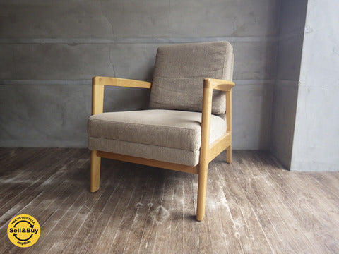MOMO natural モモナチュラル MOSS モス 1P ソファ ベージュ ～ モモナチュラル唯一のアームソファ入荷です。 【買取と販売とレンタルのお店】