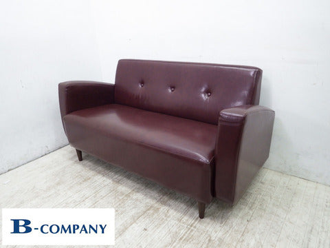 ビーカンパニー B-COMPANY ニューレザー 2.5人掛けソファ 『 レトロスタイルの人気アイテム☆ 』　【買取と販売とレンタルのお店】