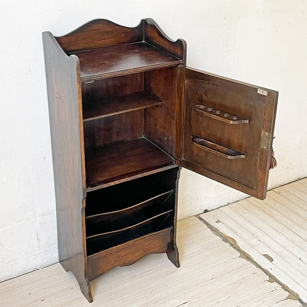 【下北沢店】UKビンテージ UK Vintage オーク材 パイプキャビネット 真鍮把手 収納家具 英国家具 アンティーク 鍵付き 買取させていただきました。