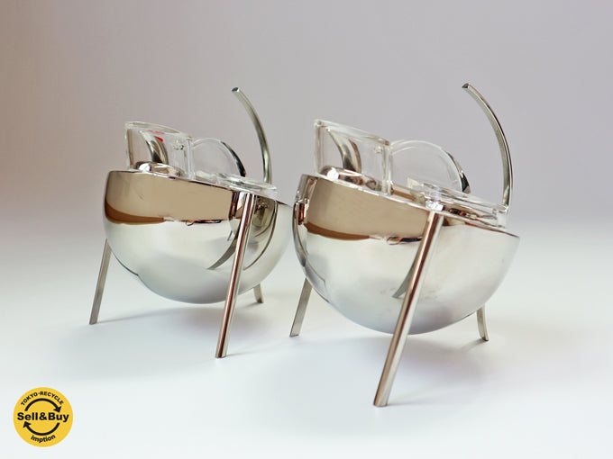 ザニ＆ザニ ZANI & ZANI OPASIS 希少 オイル & ビネガー エンツォ・マーリ ENZO MARI デザイン 1986年 箱付 デッドストック ～美しい造形美と洗練された佇まい。～ 【 買取と販売とレンタルのお店 】