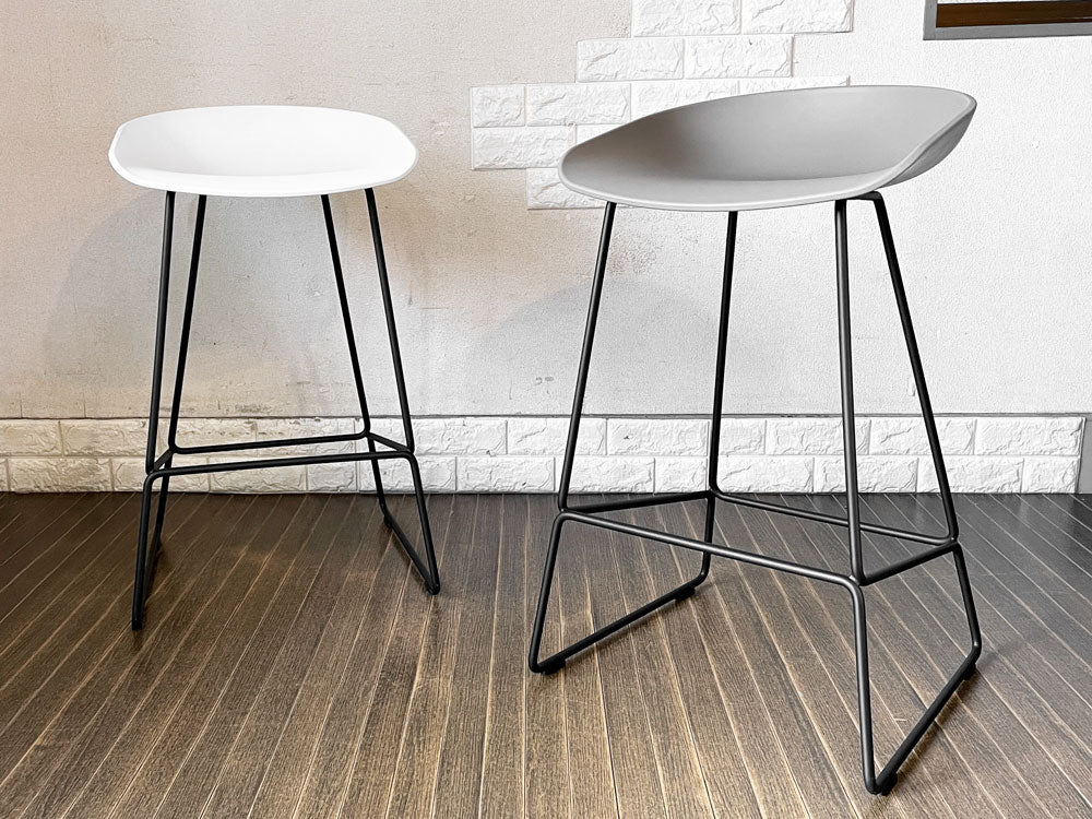 ヘイ HAY アバウトアチェア ABOUT A CHAIR AAS 38 LOW バースツール カウンターチェア ポリプロピレン 定価 ￥53,900- 2脚 中古品  買い取りしました。