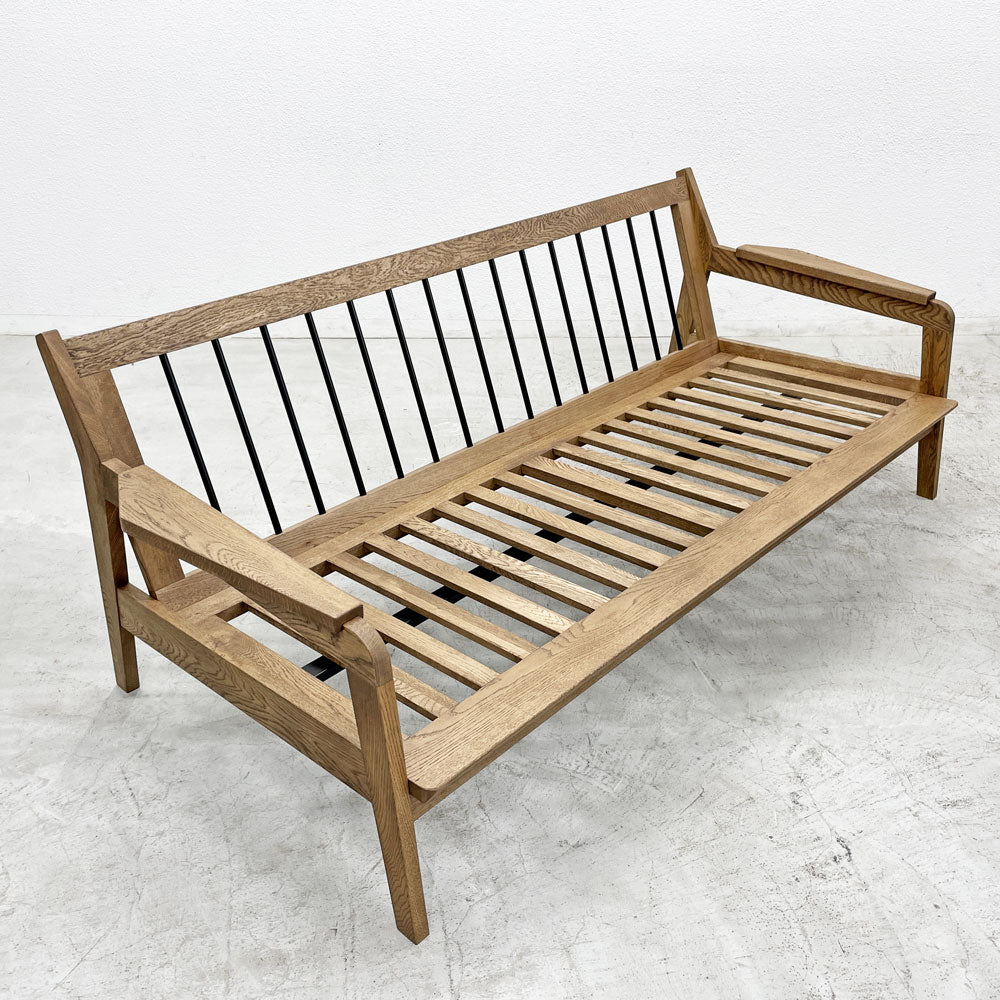 【登戸BASE店】クラッシュゲート CRASH GATE イージーライフ Easy Life ジクロ ZIKURO ソファ 3人掛け オーク無垢材 フレームのみ