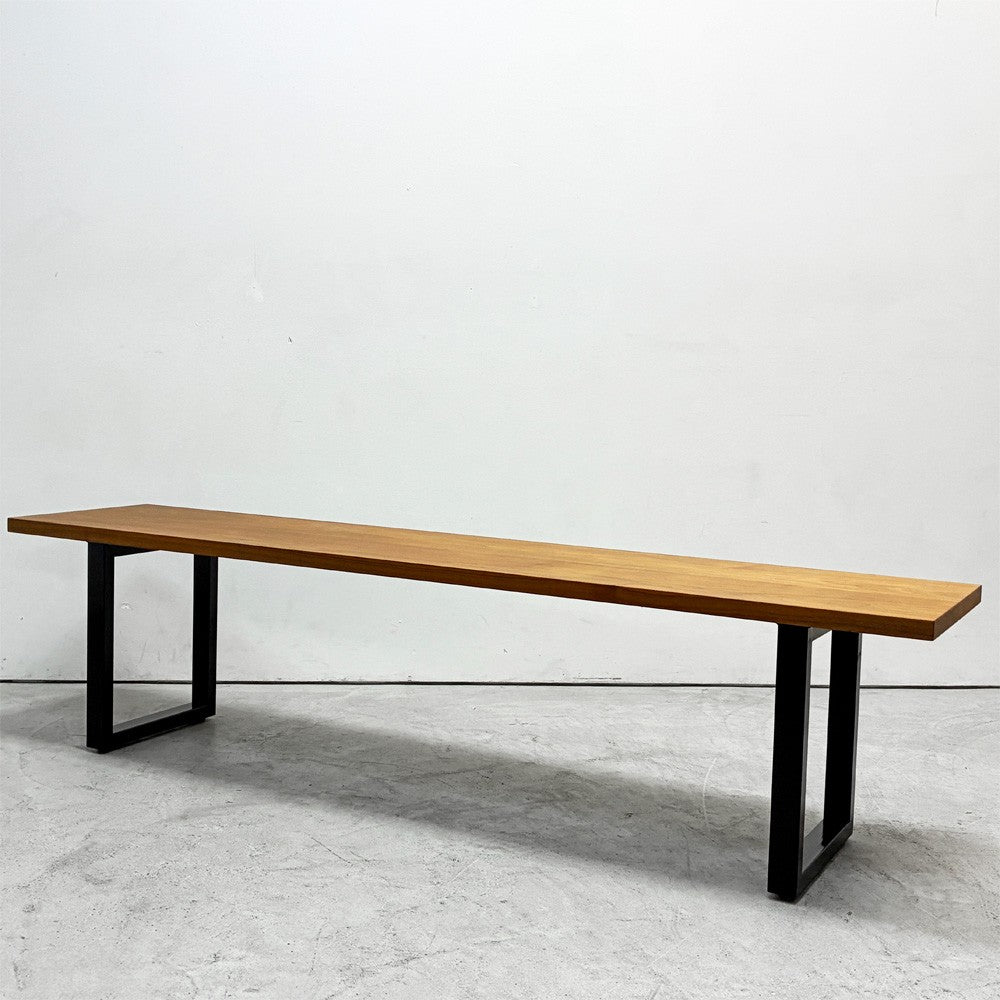 【祖師ヶ谷大蔵店】マスターウォール MASTERWAL ワイルドウッド WILDWOOD BENCH ベンチ W160cm ウォールナット無垢材 ブラックスチール脚 アカセ木工 参考定価￥121,000-  買取させていただきました。