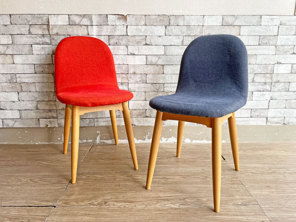 イデー IDEE コショネ COCHONNET CHAIR ダイニングチェア オレンジ & ネイビー 北欧スタイル 定価￥33,000- 中古品 買い取りしました。
