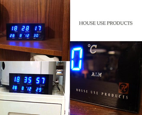 インテリアやディスプレーにも～"HOUSE USE PRODUCTS"『LED Clock mini multi ミニマルチ』ブルー 【買取＆販売＆レンタル】