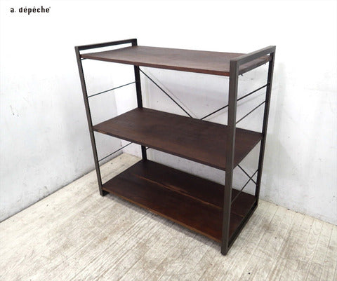 a.depeche ア・デペシュ アイアン シェルフ 900～さり気なくカッコイイ 使いこんだテイストのシェルフ【買取と販売とレンタルのお店】