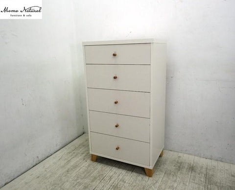 モモナチュラル Momo Natural ラブチェスト LOVE 5ドロワー ～優しさを感じるチェスト 【買取と販売とレンタルのお店】
