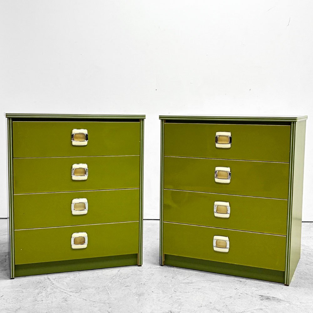 【祖師ヶ谷大蔵店】ジャパンビンテージ Japan Vintage 昭和レトロ レトロポップ 4段チェスト w59 d41 h70 cm A＆B 計2台  買取させていただきました。