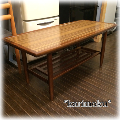 ◎経堂店 大切な空間をノスタルジックに楽しむ ～old karimoku オールド カリモク　カフェテーブル　デコラトップ 【買取と販売とレンタルのお店】