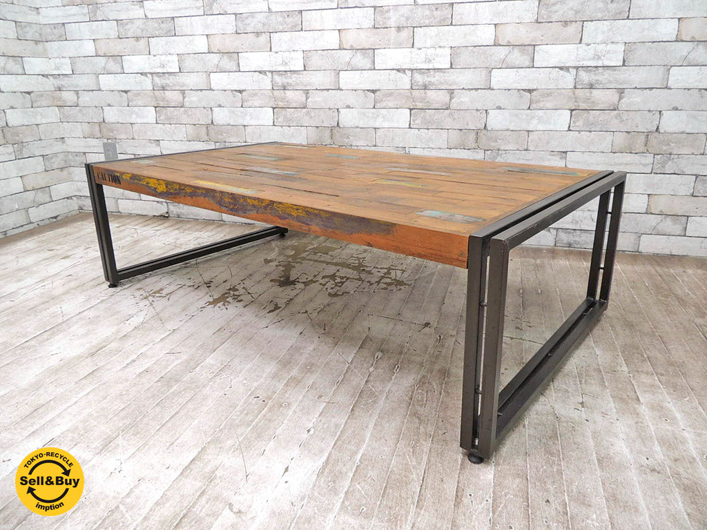 ディーボディ d-Bodhi フェルム FERUM INDUSTRIAL コーヒーテーブル L チーク古材 アスプルンド取扱 中古品 買い取りしました。祖師谷大蔵店 出張買取もお任せ下さい。