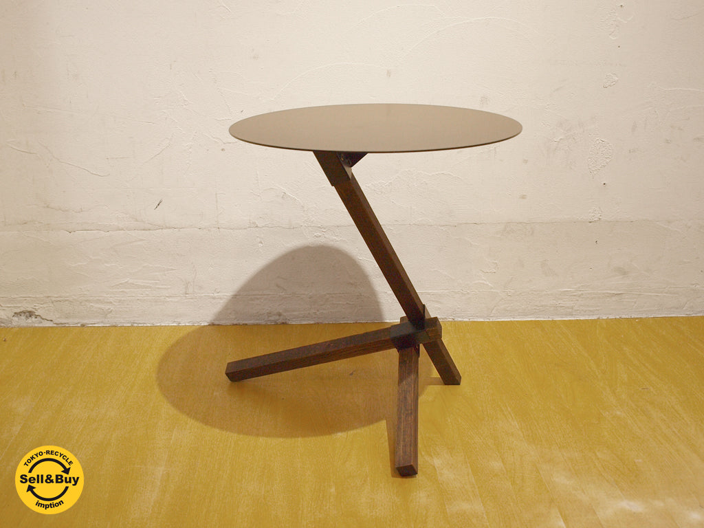 デュエンデ Duende トレ TRE サイドテーブル Side table 3本脚 オーク材オイルステイン仕上げ シボネ センプレ取扱 中古品 買い取りしました。