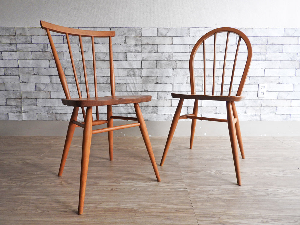 アーコール Ercol スティックバックチェア & フープバックチェア エルム材 UKビンテージ Vintage 英国家具  中古品  買い取りしました。