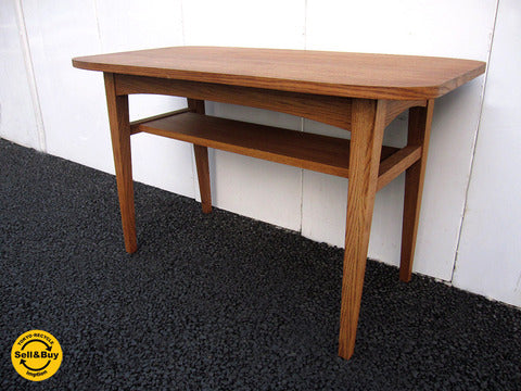 unico / ウニコ " KURT / クルト " 『 カフェテーブル （ オーク材 / チークカラー ） 』 ノスタルジックな雰囲気が漂う北欧ビンテージテイストのラウンジ&ソファ用テーブル 展示美品 再入荷！