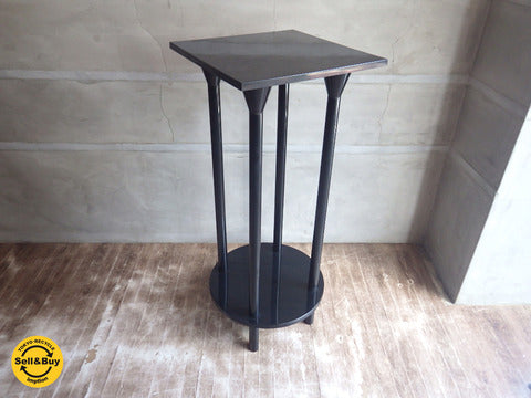 カルテル Kartell / 花台 フラワースタンド 飾り台 サイドテーブル ブラック ～ イタリアの名門が贈る優雅なフラワースタンド【 買取と販売とレンタルのお店 】