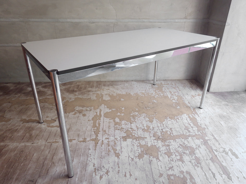 USMモジュラーファニチャー USMハラー USM Haller ワーキングテーブル カンファレンステーブル ダイニングテーブル W150cm ホワイトラミネート天板 A 中古品 買い取りしました。