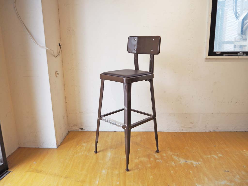 ダルトン DULTON スタンダードバーチェア Standard bar chair MODEL 100-213 ブラウン スチール インダストリアル 中古品 買い取りしました。