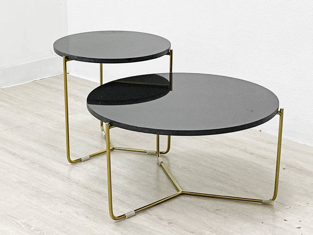 ザラホーム ZARA HOME メサ MESA テーブル サイドテーブル 大理石 マーブルトップ ラグジュアリーモダン W62cm＆W43cm 中古品 買い取りしました。