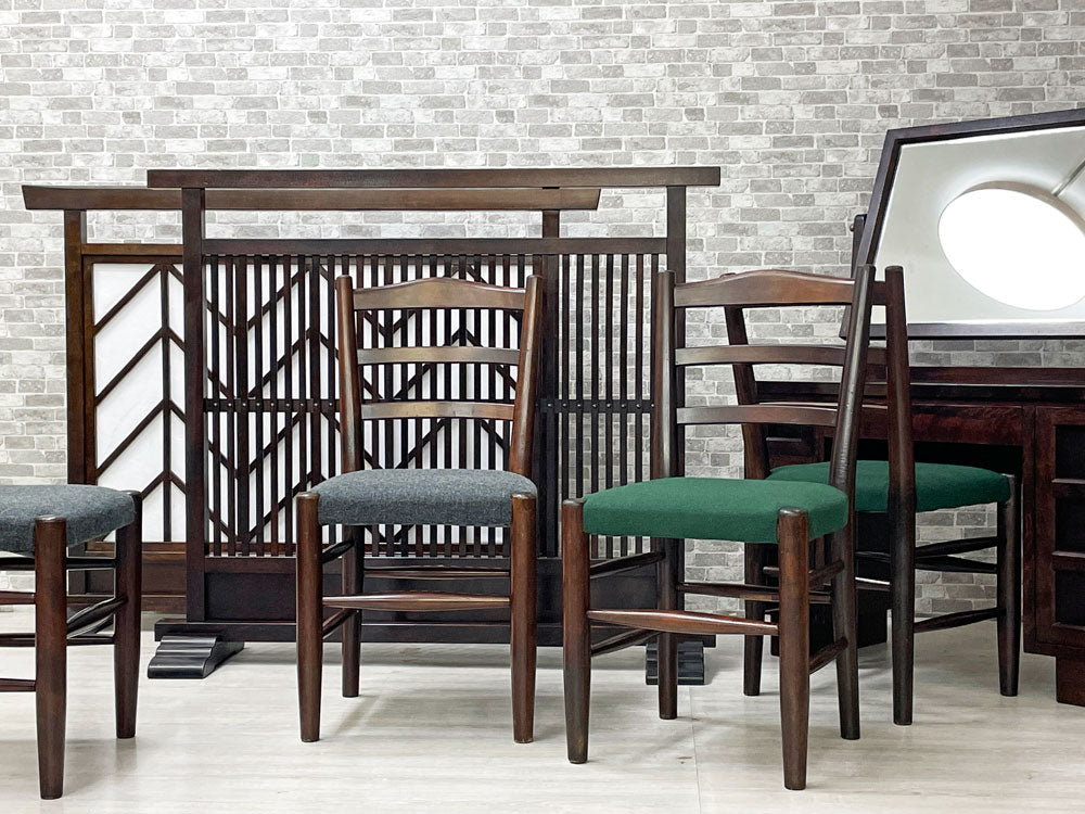 松本民芸家具 ミズメザクラ 無垢材 民藝 和家具 和モダン ドレッサー＆パーテーション2種＆チェア4脚 中古品 買い取りしました。