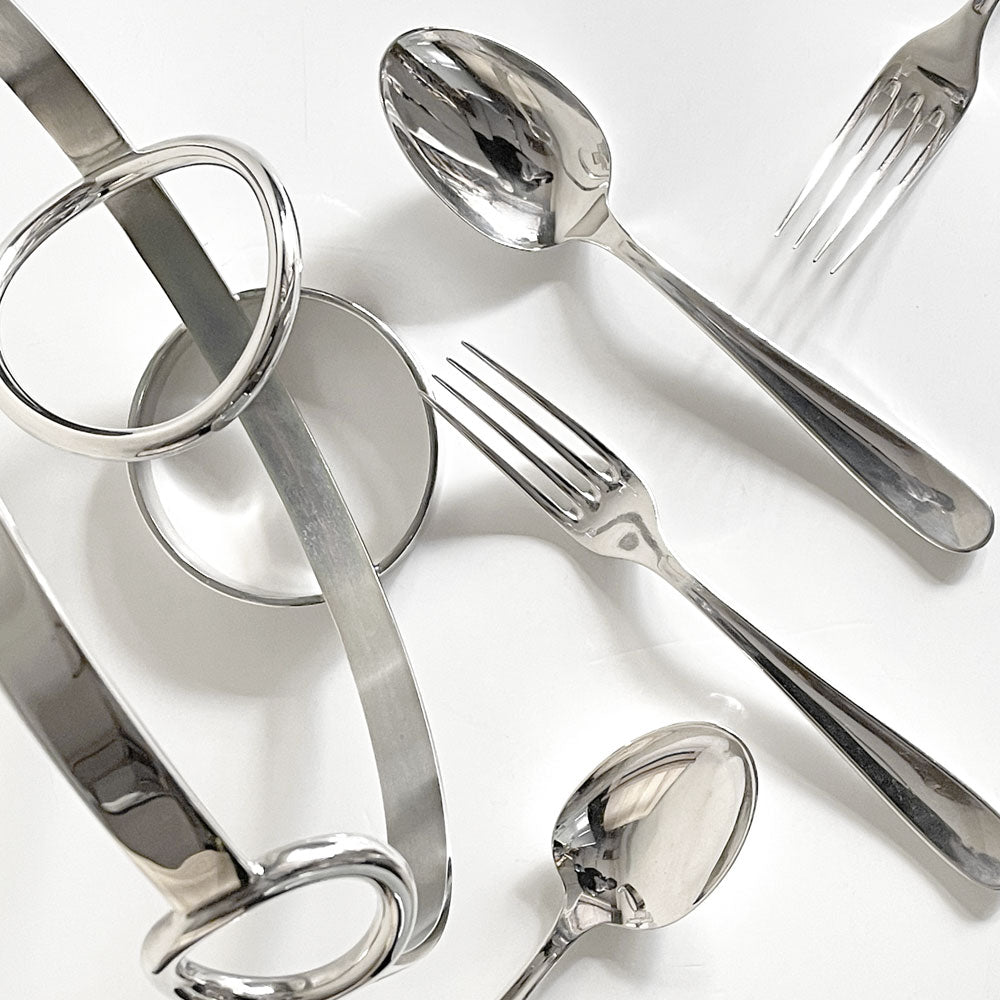 クリストフル Christofle シルバーコーティング wine bottle holder＆cutlery フランス ～1830年から続く輝きの継承～