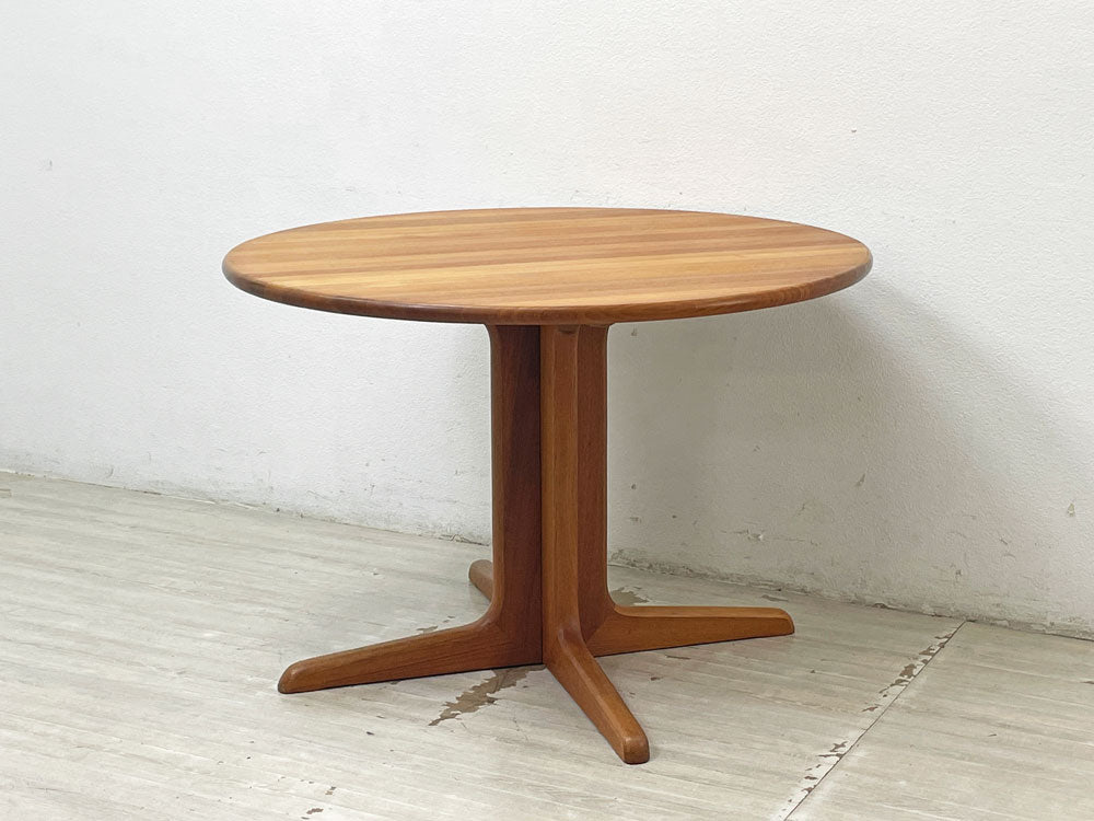 北欧スタイル Scandinavian Style チーク材×ビーチ材 無垢集成材 ラウンド ダイニングテーブル Φ105cm 中古品 買い取りしました。
