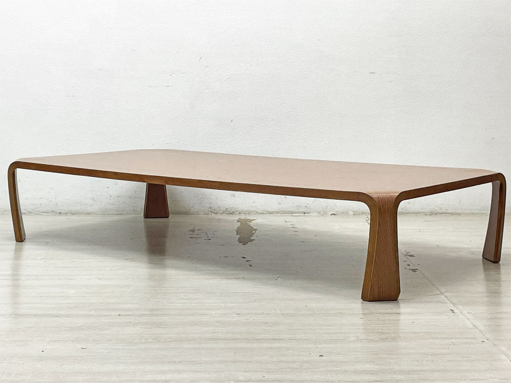 天童木工 Tendo 座卓 デコラトップ ローテーブル プライウッド W180×D90cm 特注品 ビンテージ 乾三郎 ミッドセンチュリー 中古品 買い取りしました。