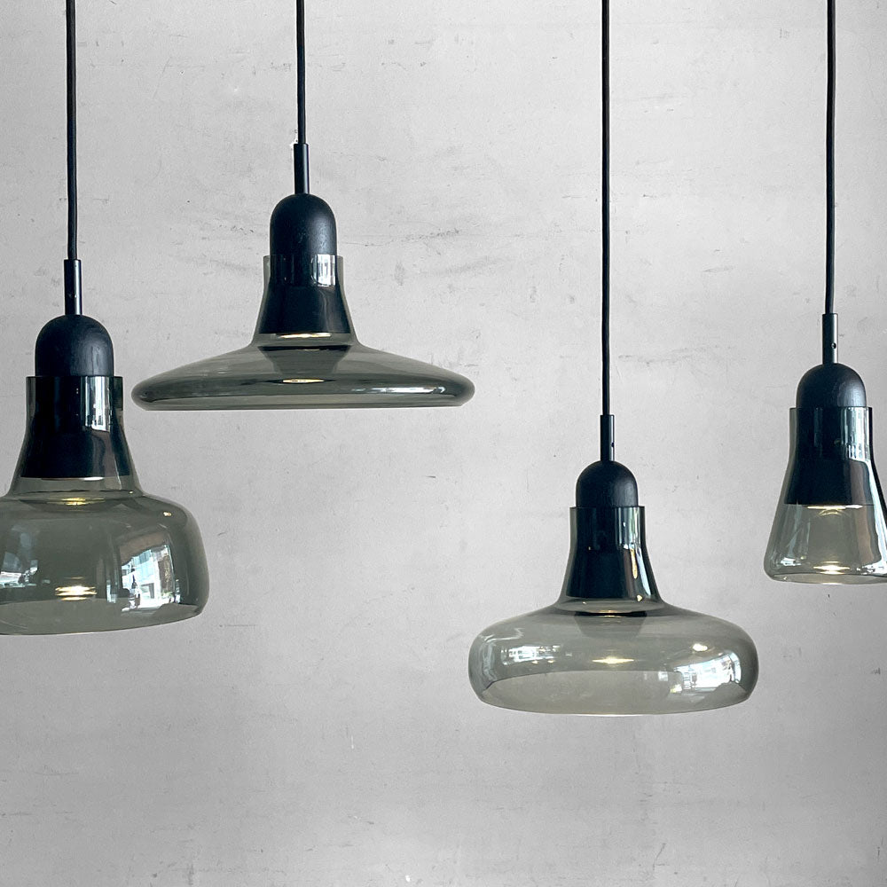 【自由が丘店】ブロッキス BROKIS シャドウ SHADOWS ペンダントライト スモークグレイ×ブラック ガラス チェコ モダンデザイン 買取させていただきました。