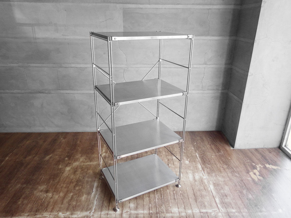 無印良品 MUJI ステンレスユニットシェルフ 中サイズ 4段 スリム W58cm 定価:19,900円 中古品 買い取りしました。