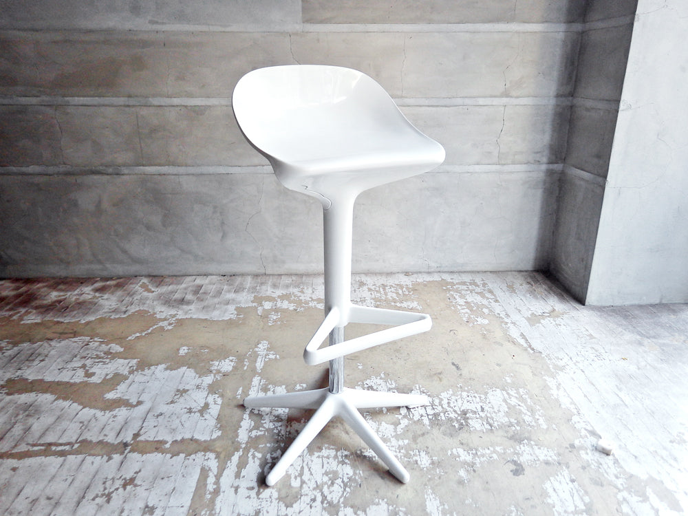 カルテル Kartell スプーン カウンターチェア Spoon Counter Chair ホワイト 昇降機能付き アントニオ チッテリオ Antonio Citterio 中古品 買い取りしました。