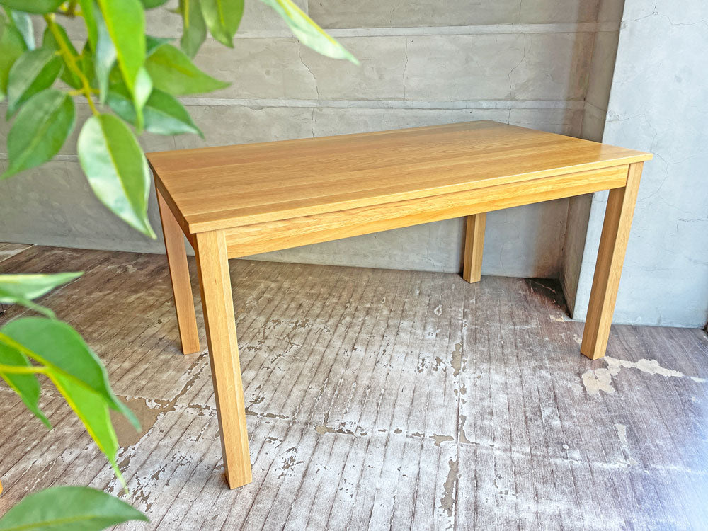 イデア IDEA ダイニングテーブル W140 オーク無垢材 ナチュラル オイル仕上げ 中古品 買い取りしました。