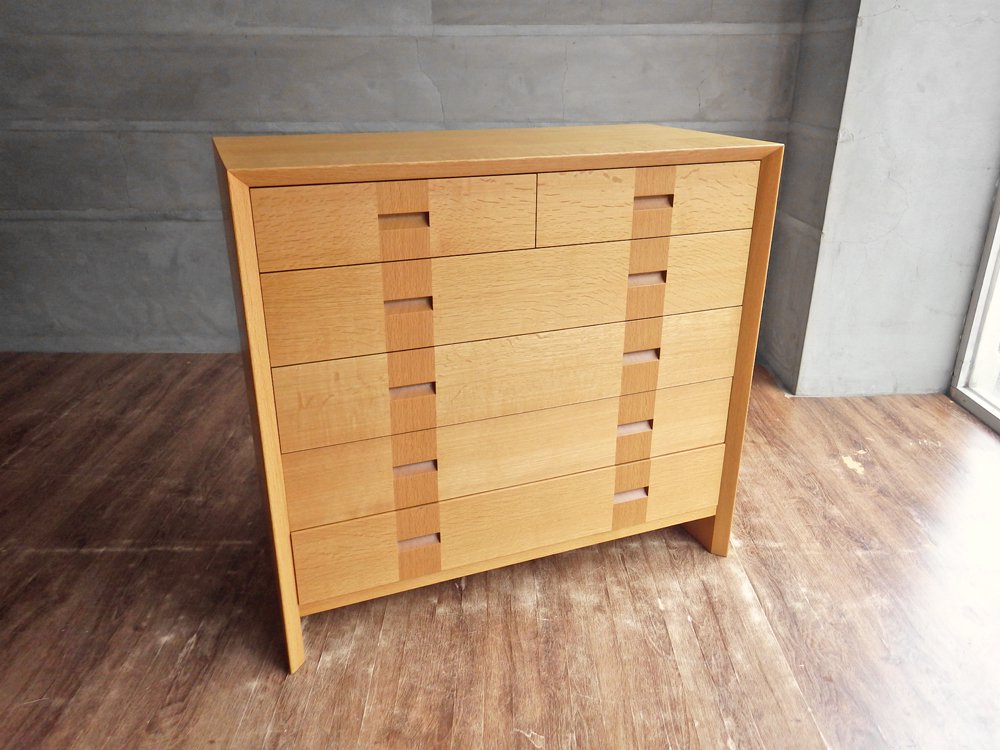 家具蔵 KAGURA チェスト ダン CHEST DAN Ⅱ 引き出し6杯 ナラ無垢材 オーク無垢材 ナチュラル 定価252,000円 中古品 買い取りしました。