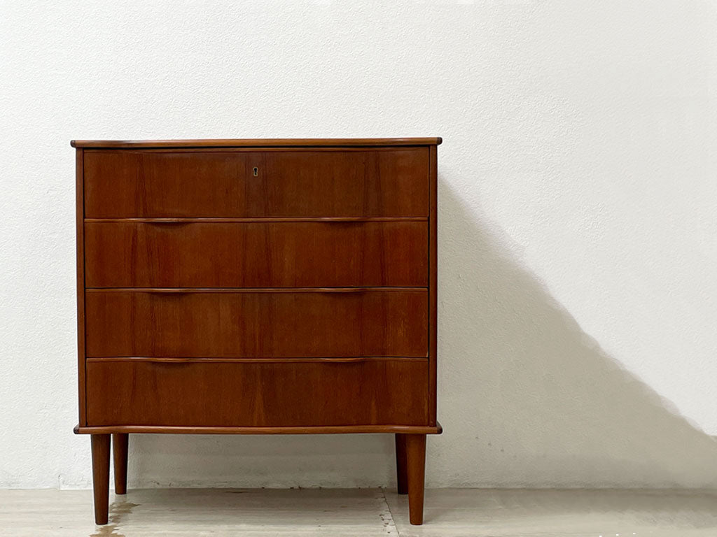 ダニッシュビンテージ Danish Vintage チーク材 チェスト 4ドロワー 幅77.5cm ロイズアンティークス購入品 北欧家具 デンマーク　買い取りしました。