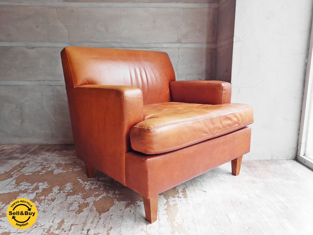パシフィックファニチャーサービス PACIFIC FURNITURE SERVICE スタンダード A ソファ STANDARD A SOFA 1シーター 本革 中古品 買い取りしました。