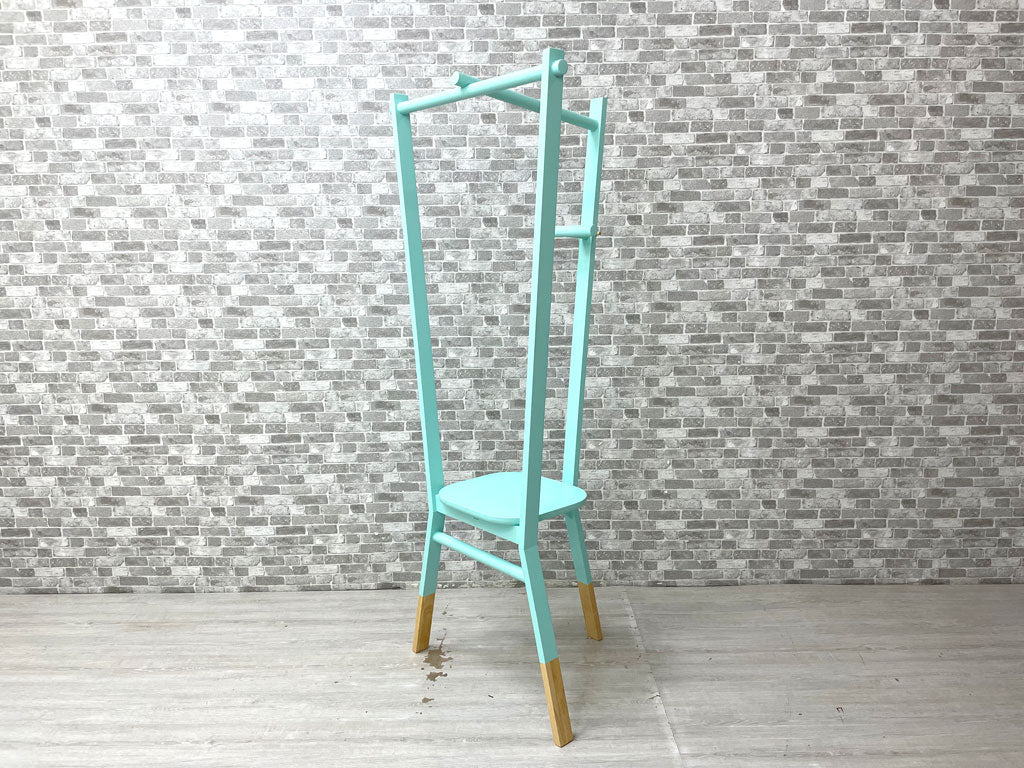 ナチュラルモダン Natural Modern ペインテッド 木製ハンガーラック ミントカラー ロンドン購入 中古品 買い取りしました。