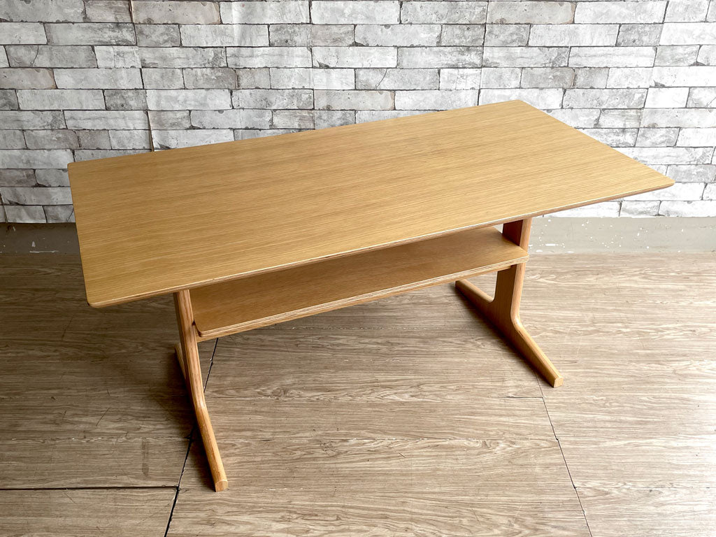 無印良品 MUJI リビングでもダイニングでもつかえる ダイニングテーブル オーク材 W130cm ナチュラル シンプルデザイン 定価￥29,900-  中古品 買い取りしました。