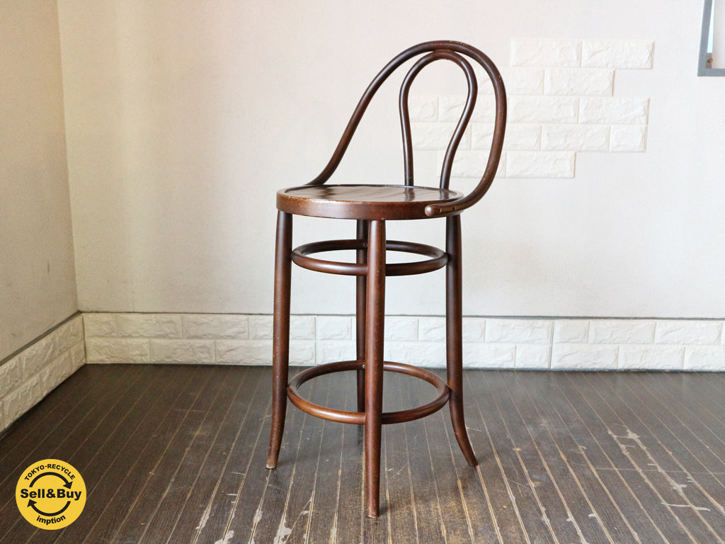 秋田木工 Akimoku アキモク ベントウッド カウンターチェア カントリー 曲木　中古品  買い取りしました。経堂店 出張買取もお任せ下さい。